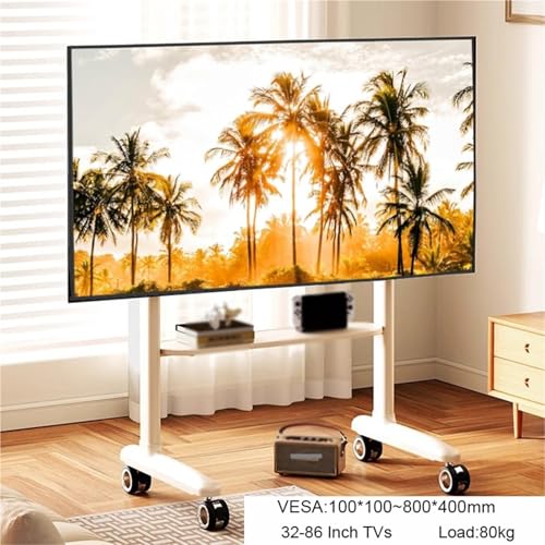 Soporte móvil ajustable para TV 32-86 pulgadas con ruedas miniatura 3