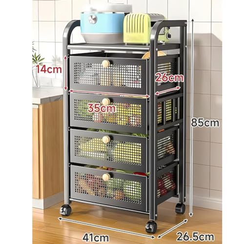 Estante para almacenar frutas y verduras tipo cajón: adiós al caos en la cocina 2