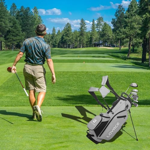 LOVACE 14-Way Golf Stand Bag review - Lightweight 14-Way Divider Stand Bag (Grey) Image 6