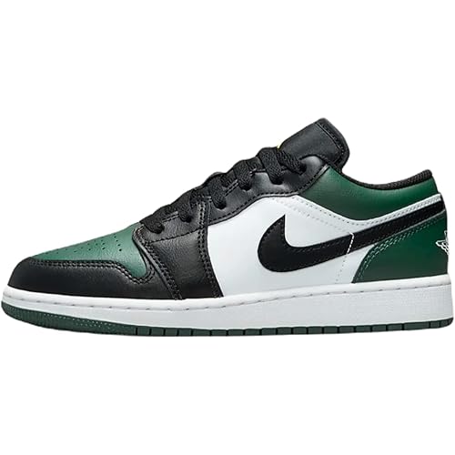 Nike Jordan 1 Low Noble Green Grade School GS 553560-371, 4.5 Big Kid