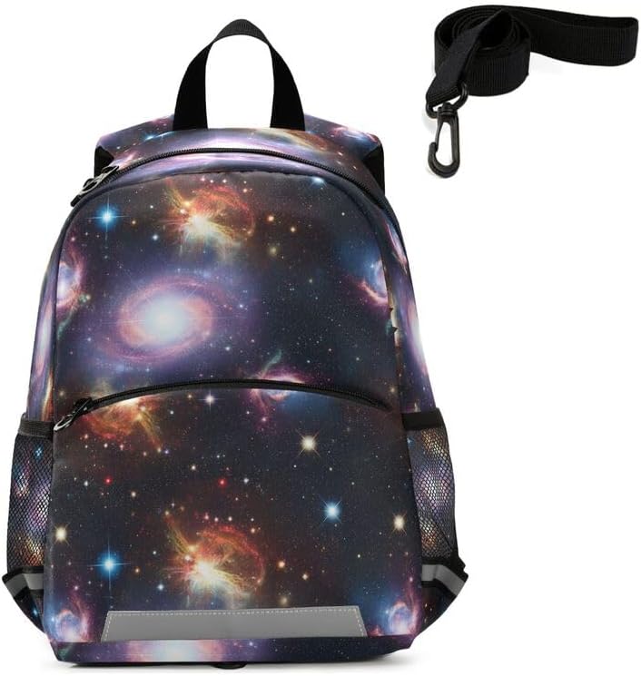 QUGRL Happy Birthday Cake Toddler Backpack for Boys Girls Kids School Backpack with Chest Strap Leash Preschool Schoolbag Nursery Kindergarten Bag for Daycare Travel Hiking School