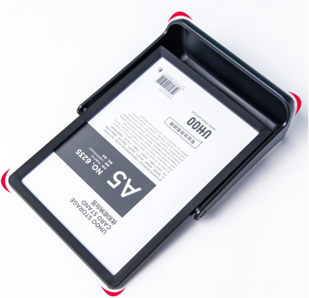 ABS Plastic Sign Holder, Menu Displays T Shape Sign Stand, Rotating Display Stand for Ads, Menu, Photos, Business Card (Black A5 148×210mm/ 5.83×8.27 inches) - Image 8