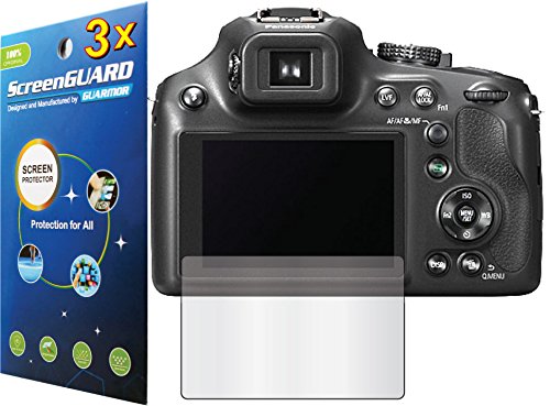 GuarmorShield 3x Panasonic Lumix DMC-FZ70 DMC-FZ72 Digital Camera Premium Clear LCD Screen Protector Guard Shield Kit (NO CUTTING, GUARMOR Brand)