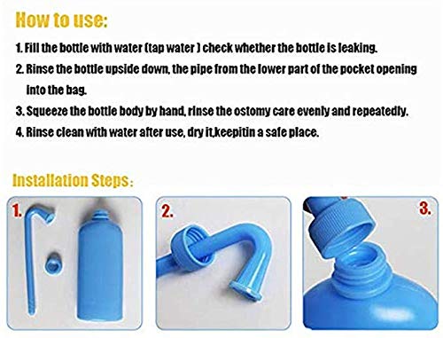 Colostomy Bag Cleaning Tool - Stoma Bag Washing Bottle Rinse Pot For All Ostomy Bags - Reusable Wash Bottle (1Pcs Pz) #TOP3