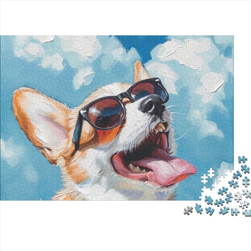 Puzzle anti-stress Corgi 1000 pièces en bois pour retrouver le calme