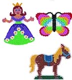 hama 3138 geschenkset zauberhafte pferde 3 Stiftplatten im Blister Beutel