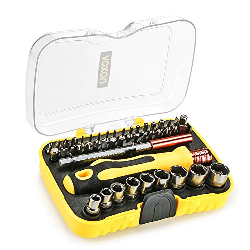 Schraubendreher Set, 47-teiliges Präzise Magnet-Schraubendreher-Set Präzisions-Schraubendreher-Zubehörsatz mit Verstellbarer Stange,