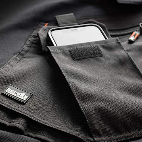 Arbeitshose Scruffs Pro Flex Plus für Herren in Schwarz, Größe 32W