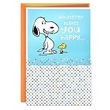 Hallmark Peanuts Birthday Card (Snoopy, Whatever Makes You Happy)