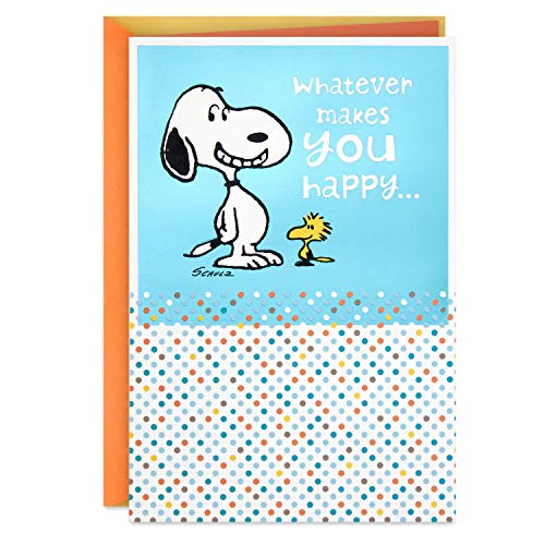 Hallmark Peanuts Birthday Card (Snoopy, Whatever Makes You Happy)
