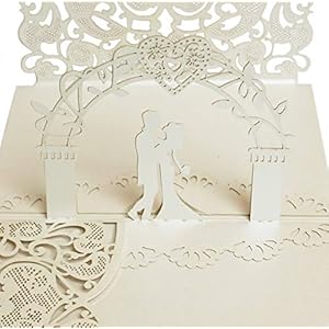 Dekali Designs Wedding Pop Up Card - Popup Wedding Card for Couples With Envelope - Christian Wedding Card with Bible Verse About Love (White - 5x7 Inches Greeting Card) Dekali Designs Wedding Pop Up Card Popup Wedding Card for Couples With Envelope Christian Wedding Card with Bible Verse About Love White 5×7 Inches Greeting Card