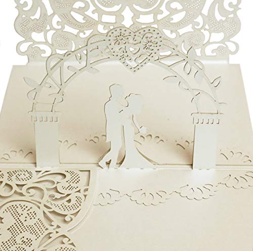 Dekali-Designs-Wedding-Pop-Up-Card-Popup-Wedding-Card-for-Couples-With-Envelope-Christian-Wedding-Card-with-Bible-Verse-About-Love-White-5×7-Inches-Greeting-Card Dekali Designs Wedding Pop Up Card Popup Wedding Card for Couples With Envelope Christian Wedding Card with Bible Verse About Love White 5×7 Inches Greeting Card