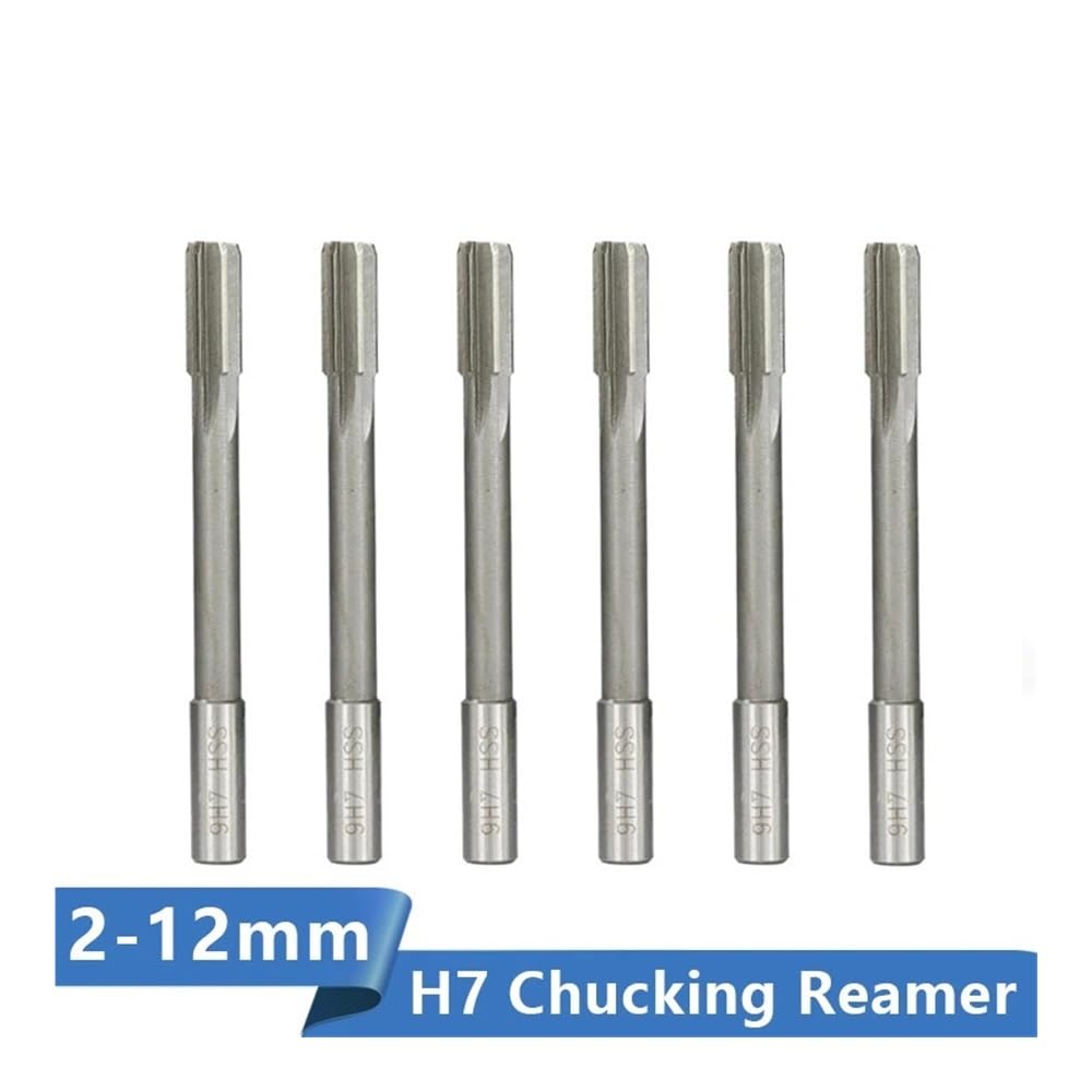 Alésoir de mandrin H7 HSS pour machine à cannelure droite 2 à 12 mm (H7 12 mm)