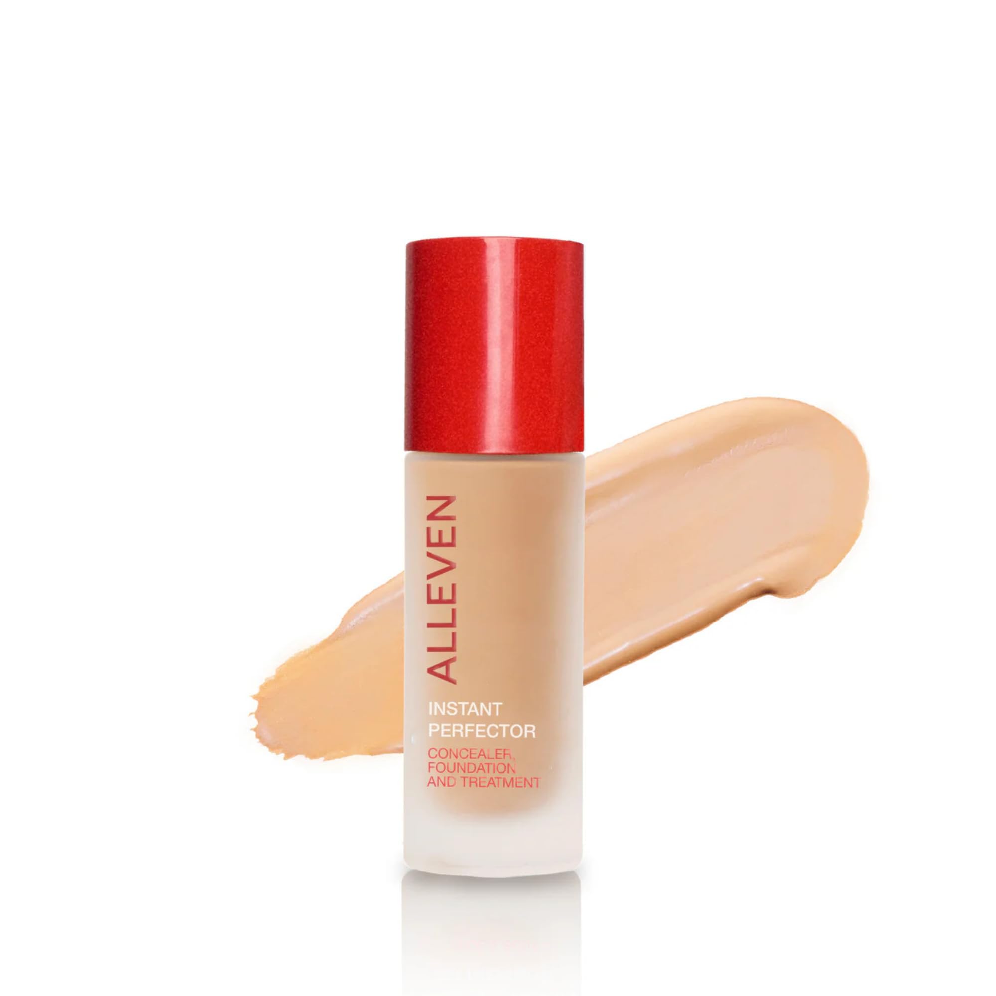 ALLEVEN Instant Perfector All-in-One Concealer Foundation for Face Body Buildable Coverage Luminous Second-Skin Finish 20ml 0 68 fl