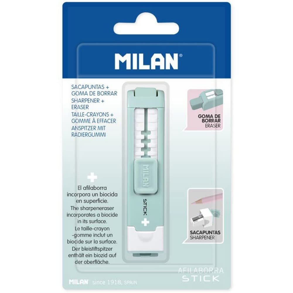 MILAN Blíster 1 afilaborra STICK turquesa, Edición +