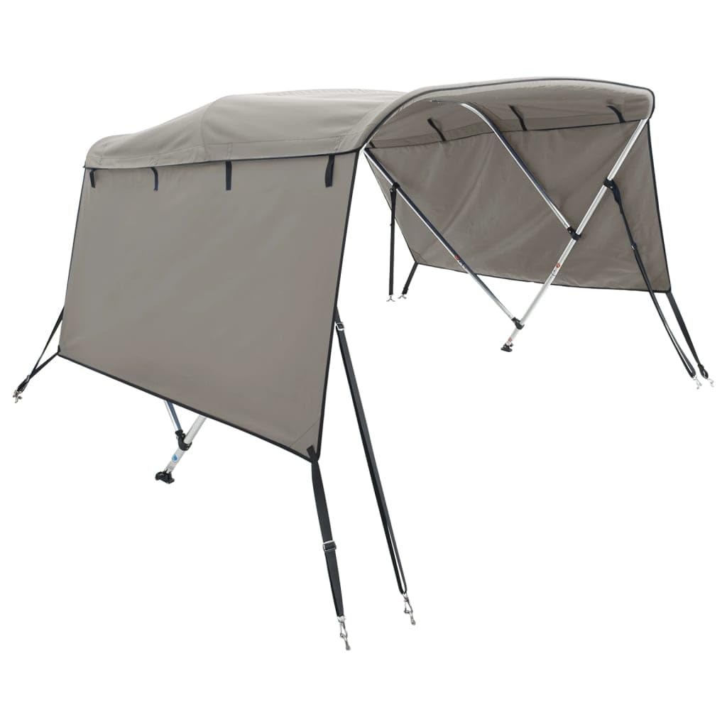 Toit bimini à 3 arceaux parois latérales 183x(170 182)x137 cm