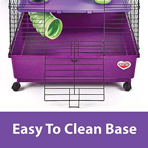 Kaytee My First Home Deluxe Multi-Level Habitat With Casters For Pet Ferrets #TOP3