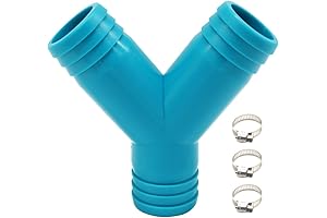 1 1/8 Inch 3-Way Y Barbed Fitting, Fits 1 1/8 Inch ID Hose