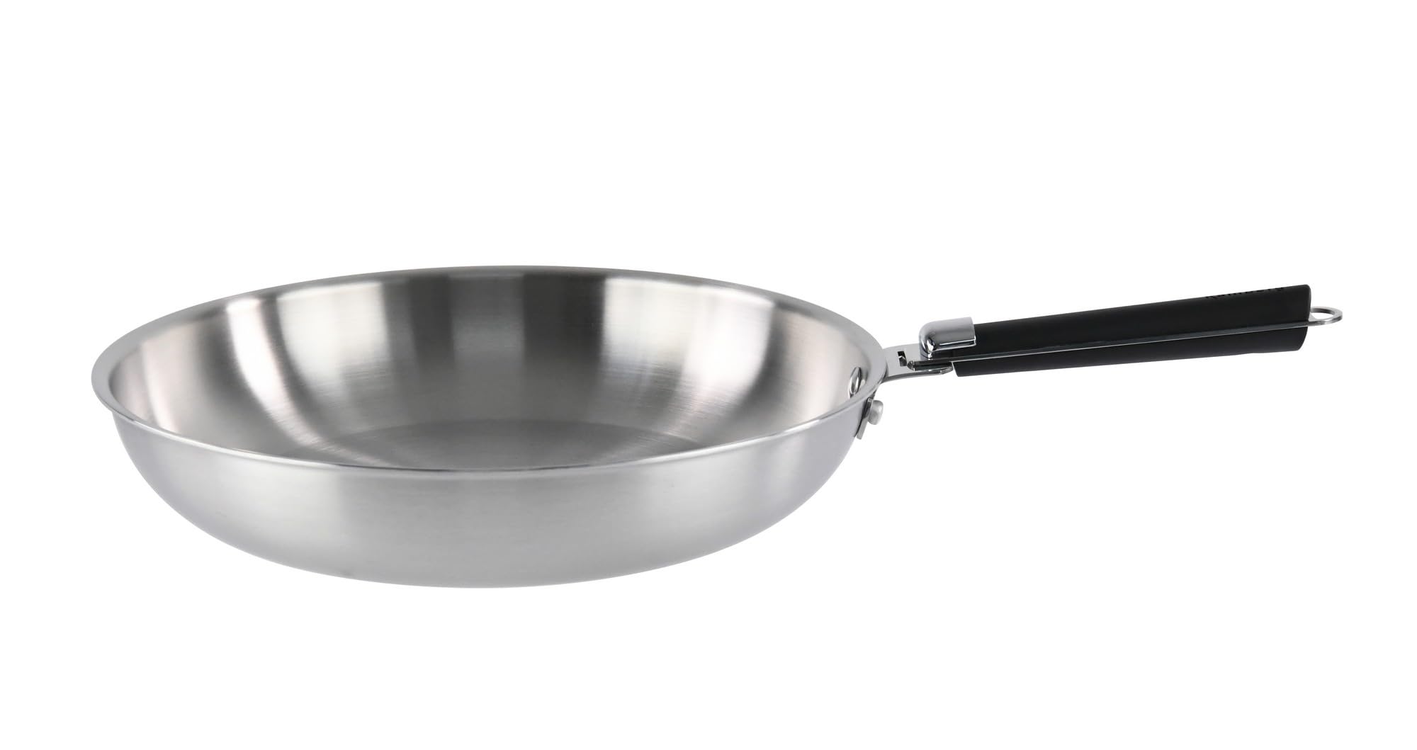 Kamberg - Padella in acciaio inox 30 cm manico rimovibile - Acciaio inossidabile 18/10 Triply - Tutti i piani cottura tra cui induzione e forno