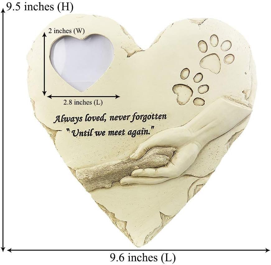 Piedras conmemorativas para perros y gatos: un homenaje eterno en forma de corazón 3