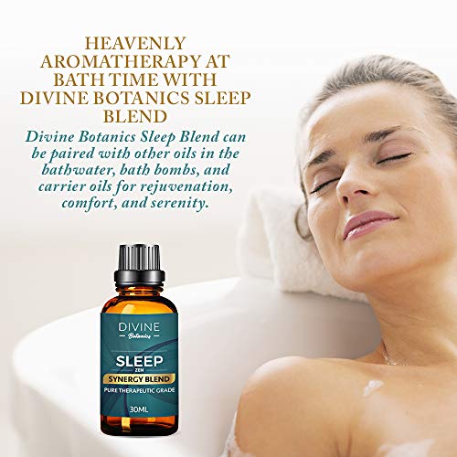 Sleep Essential Oil For Diffuser - Aromatherapy Good Night Sleep Synergy Blend - Pure Best Therapeutic Grade - 30Ml - Clary Sage Copaiba Balsam Dutch Lavender - Made In Usa #TOP3