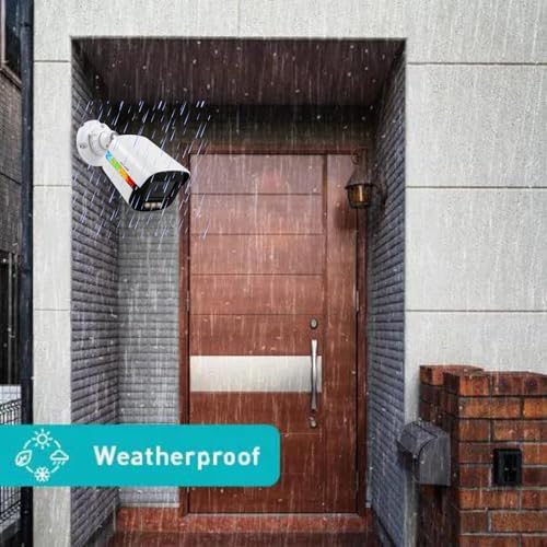 Image of White Tech Premium 5MP Outdoor PoE IP Bullet Camera Built-in Mic Human Detection Color Night Vision 3.6MM Lens for Home Office Security CCTV Camera Compatible Others Brand NVRs Support (Pack of 1)