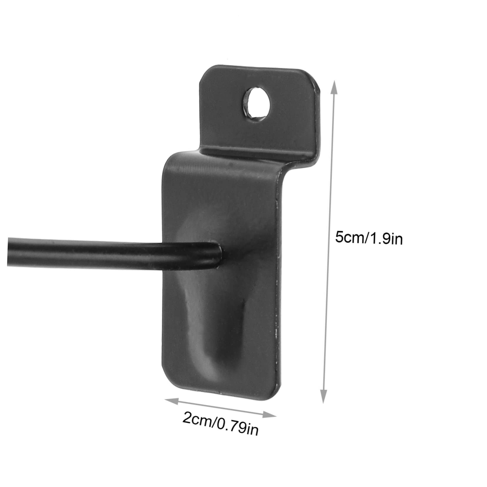 Ganci per Pannelli Forati Leggeri e Facili da Installare 50 Pezzi in Ferro Nero per Appendere Gioielli e Accessori in Casa o Officina