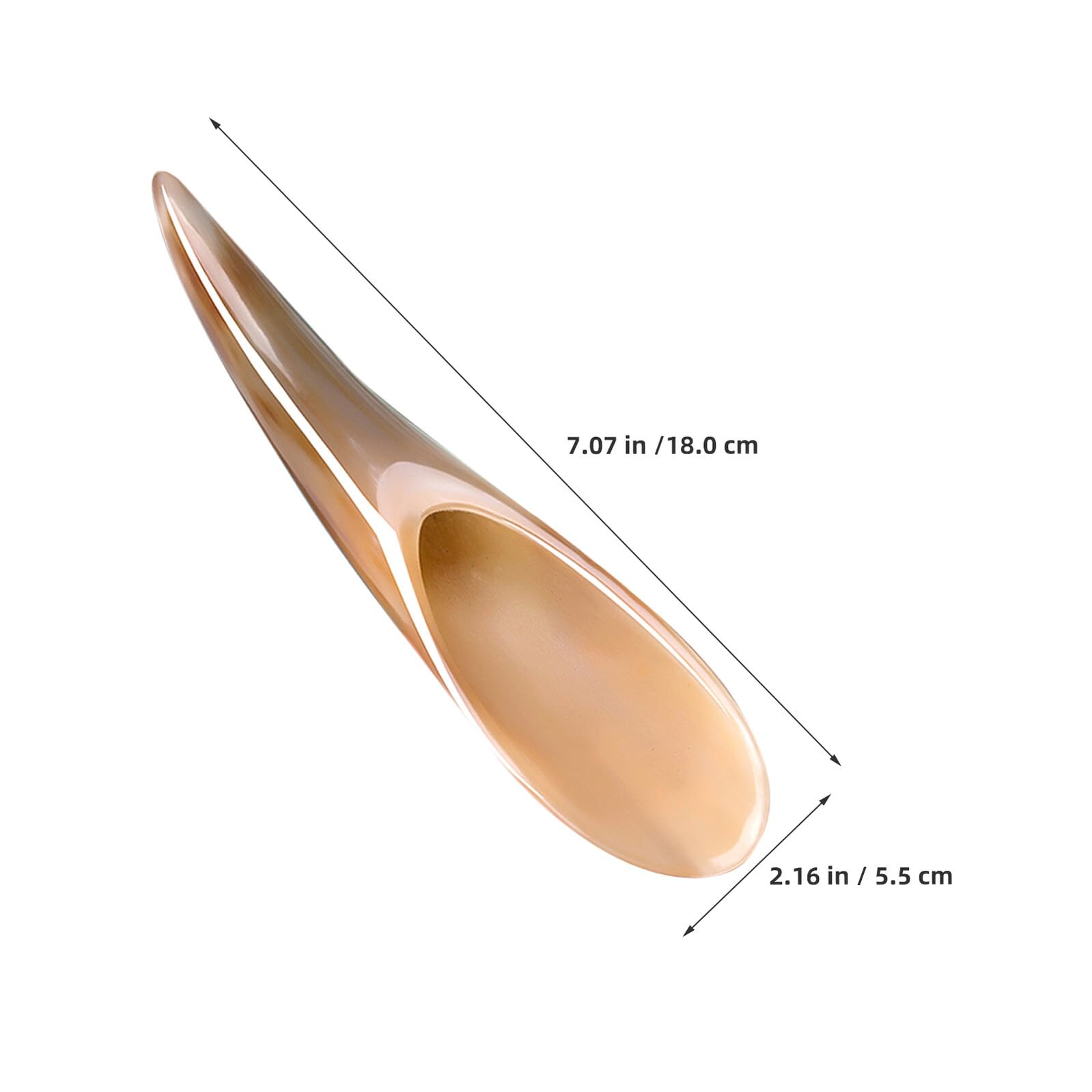 3pezzi Strumento Gua Sha per Massaggio Corpo e Viso Realizzato in Corno di Bue Liscio Multiuso per Collo Schiena Braccia e Gambe