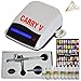 Produktbild Airbrush Mini KOMPRESSORREN Set Carry mit Nail Farben Set UNIVERSAL AIRBRUSHPISTOLE Double/Single Action mit 0,2/0,3/0,5mm Düsen (Carry V Perlweiß)