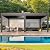 YOLENY Louvered Pergola and 6 Pull-Down Screens, 12x20FT All Aluminum Pergola with Adjustable Rainproof Roof, Outdoor Sun Shade Shelter for Patio, Weatherproof, Dark Gray