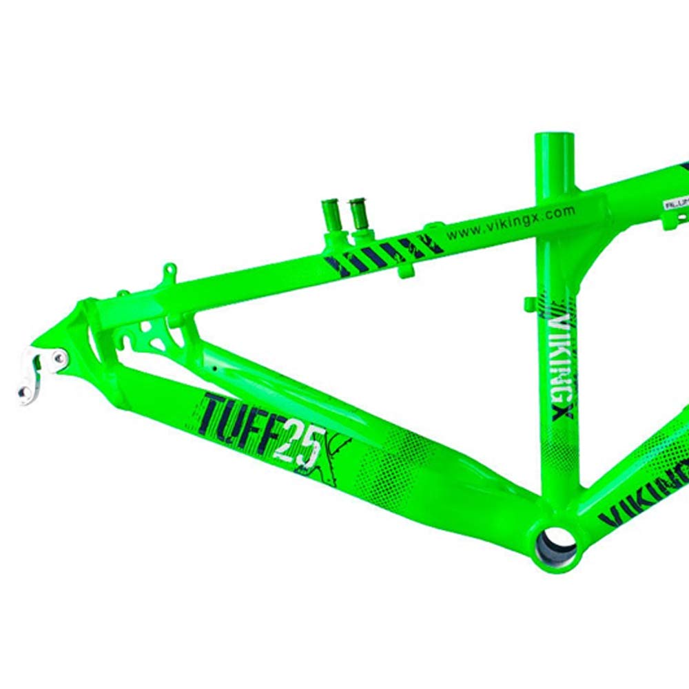 Quadro Mtb Vikingx Dirt Jump Tuff X25 Aro 26-verde Neon-13.5