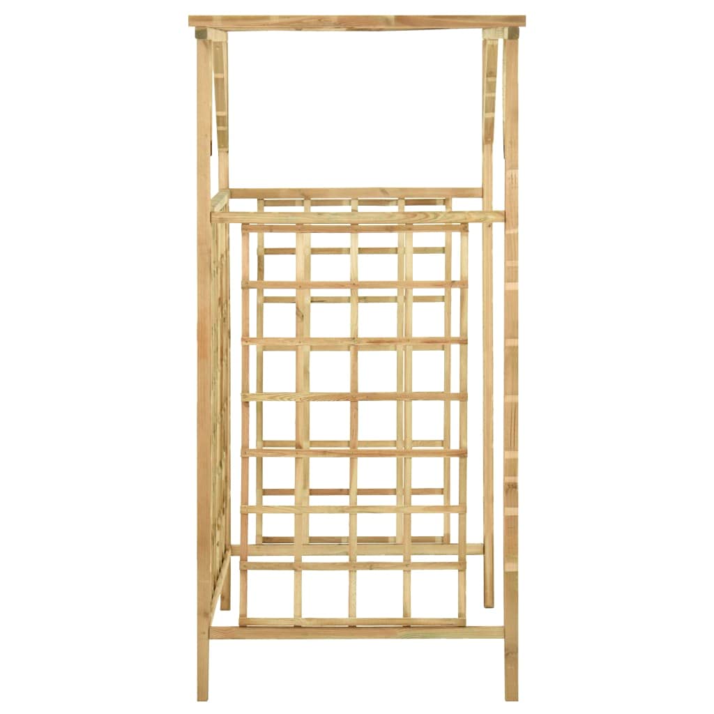 Pergola de Jardin pour poubelles Doubles Bois de pin imprégné pour Jardin, Terrasse, Extérieur, Événements, Fêtes