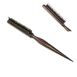 MERRYHAPY Eco-friendly Wooden Handle Bristle Hair Brush and Comb Durable Pig Bristle Hairdressing Tool for Home and Salon Use Stimulates Scalp and Promotes Blood Flow