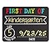 Pearhead First and Last Day Chalkboard Signs, Reusable And Erasable Chalkboard, Ideal Photo Memory Prop for School Milestones, Includes 2 Chalk Signs With White and Yellow Chalk