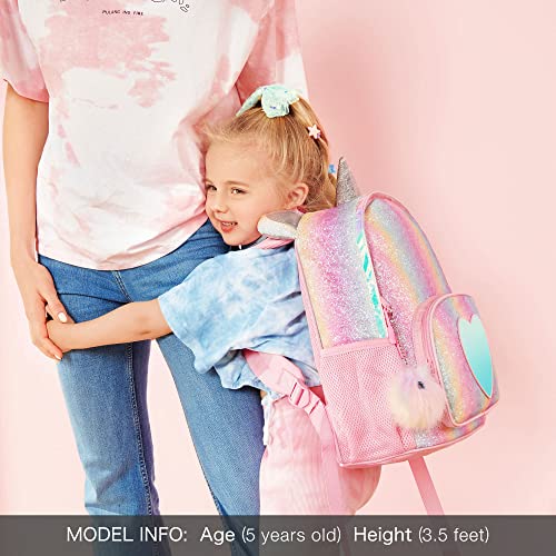 Mibasies Kids Unicorn Backpack With Rainbow Girls Lunch Box thumb #5