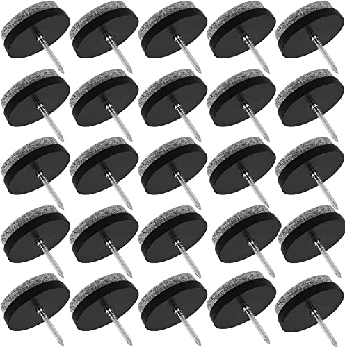 Tacos de Fieltro con Clavos, 50 Unidades, Resistentes para Sillas de Madera (Diámetro: 22 mm) Color...