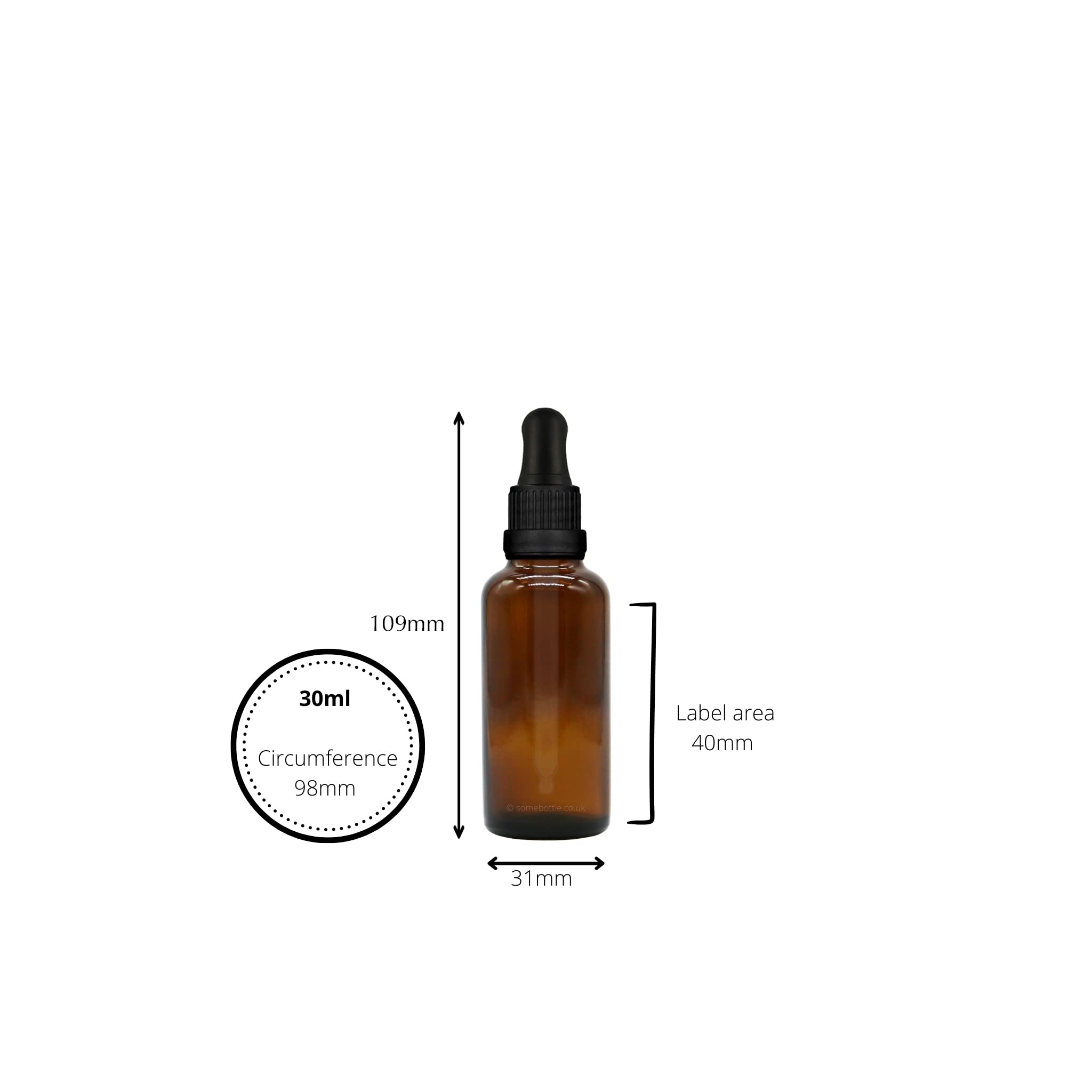 Tropfflaschen aus bernsteinfarbenem Glas, 30 ml, mit manipulationssicheren Pipetten, Pumpflasche, Augentropfen für Trägeröle, Flüssigkeiten, Kosmetik, ätherisches Öl, Aromatherapie, 40 Stück