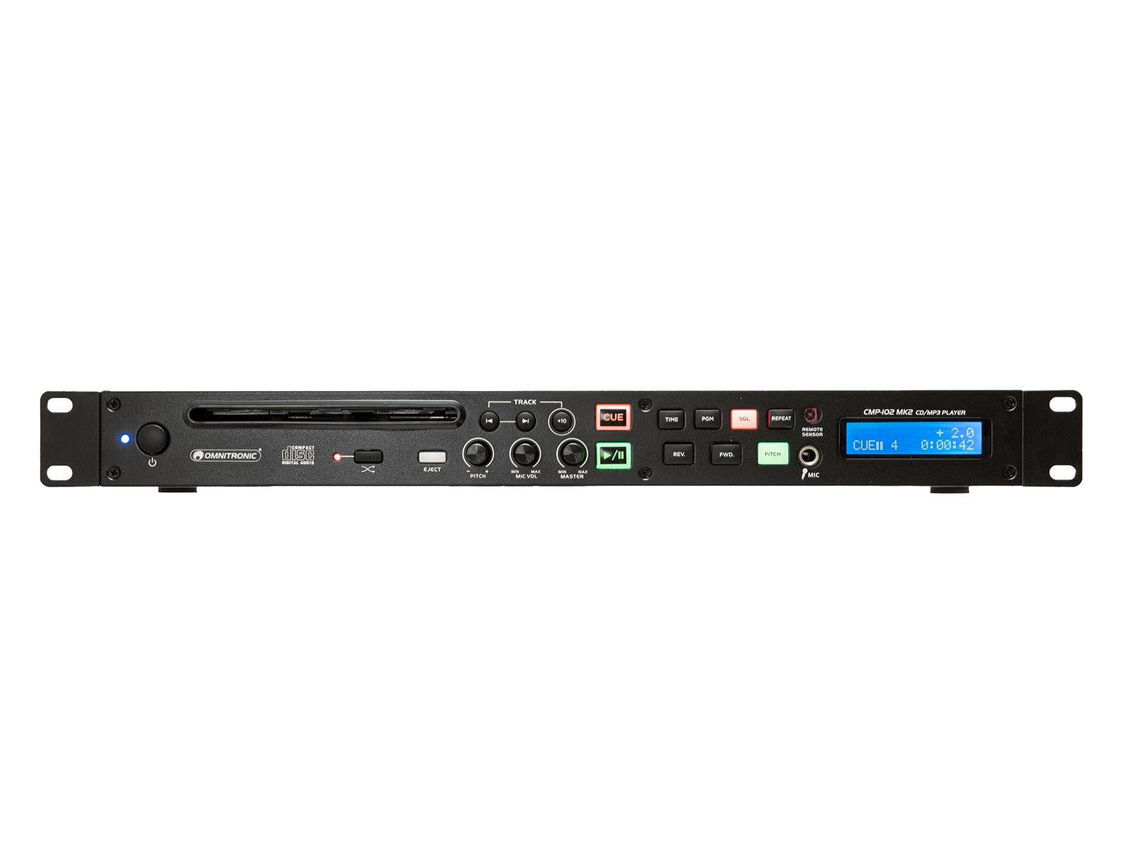 Omnitronic CMP-102 MK2 Reproductor de CD único DJ de 19