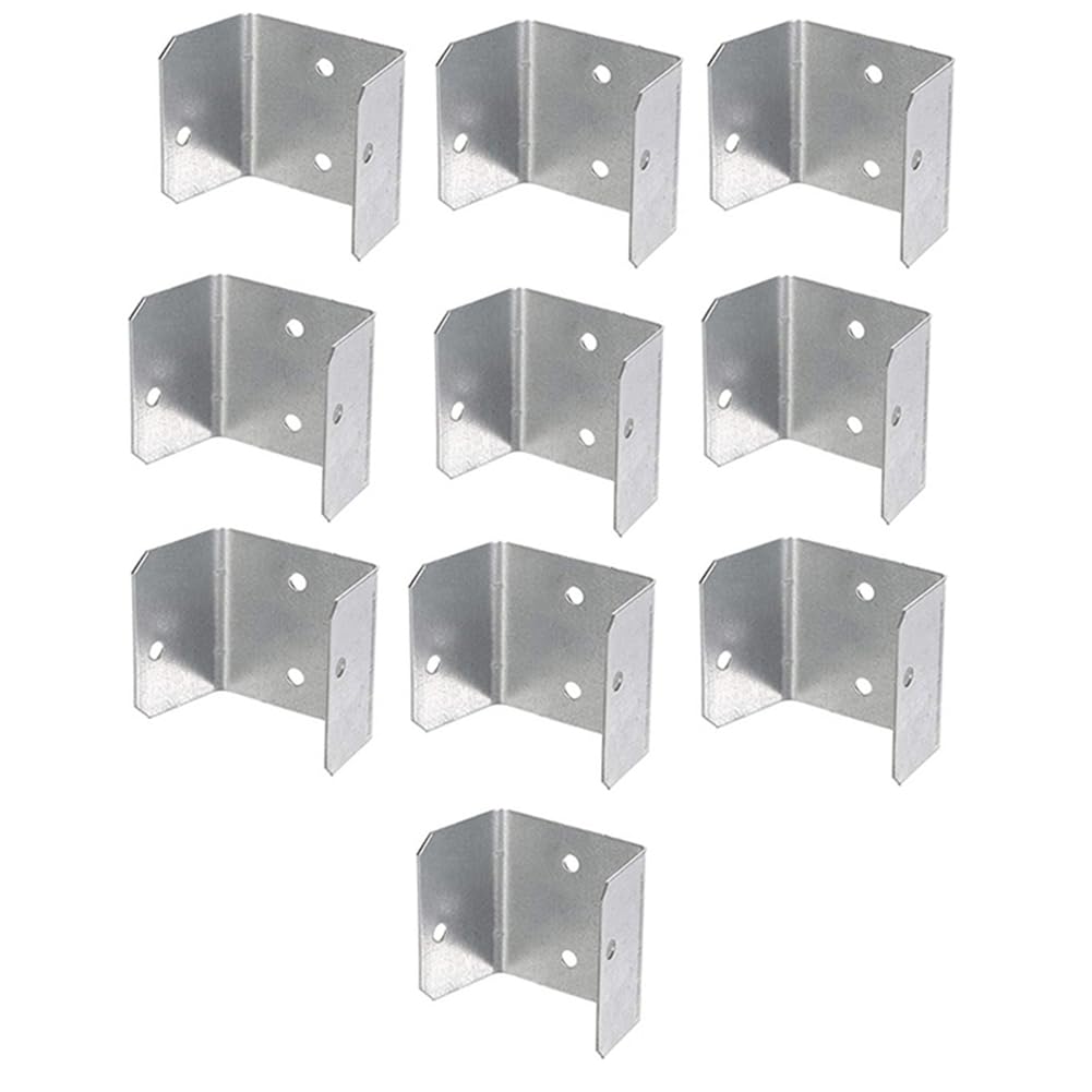 Littimoon Fence Panel Clips Trellis U Clip Bracket for Timber Posts, Secure Fence or RefixPanel Galvanised Fencing Clips