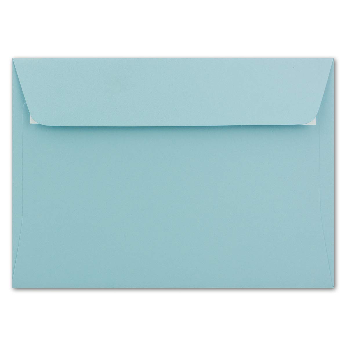 Karten und Co. - Buste per lettere, DIN C6, 11,4 x 16,2 cm, con chiusura adesiva, 120 g/mq, colore azzurro 500 Stück Hellblau - DIN C6