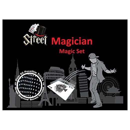 Street Magician Magic Set - Over 80 Possible Tricks, 7 Props, Instruction Booklet and Nylon Back Pack