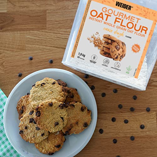 Weider Oat Gourmet Vollkorn-Hafermehl, Eiweißquelle mit niedrigem Zuckergehalt 1.9 kg bunt