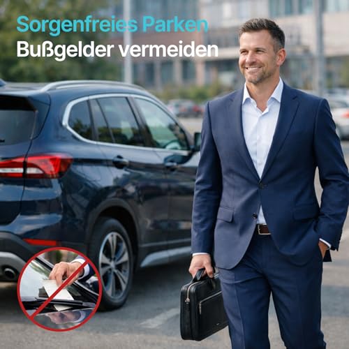Parkturon PT02 Elektronische Parkscheibe mit Zulassung, Automatische Digitale Parkscheibe Solar fürs Auto… – Ansicht 4
