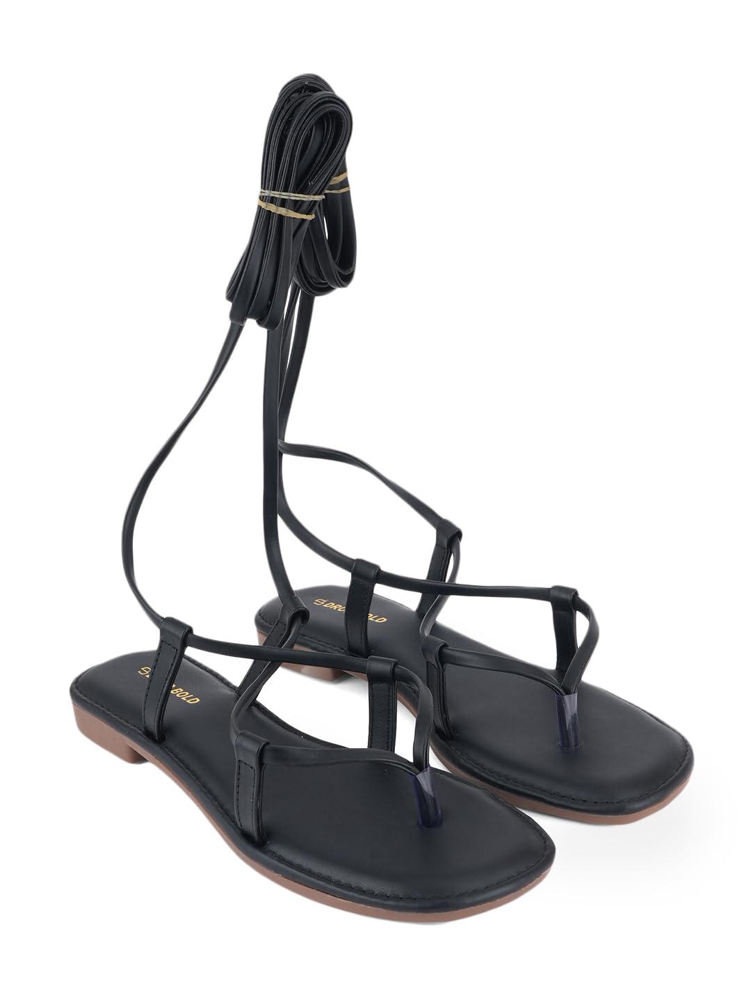 WOMEN CHIC MULTI-STRAP OPEN TOE FLATS OR WOMEN-image-6