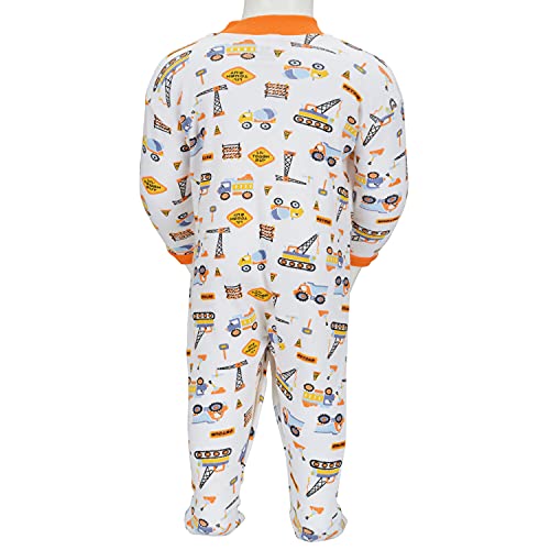 Image of Mini Berry Born Baby Multi-Color Long Sleeve Body Suit,Romper, Sleep Suit for Boys and Girls Pack of 3pcs Set