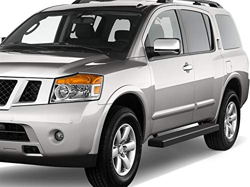 Estribos compatibles Nissan Armada 2004-2016 negro 5 pulg miniatura 2