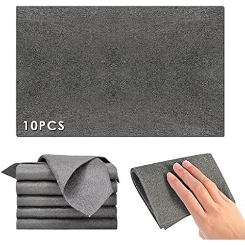 XSMNER Thickened Magic Cleaning Cloth, Microfiber Cleaning Cloth, Size: 7.9" x 11.8" All-Purpose Microfiber Towels, Streak Free Reusable Microfiber Cleaning Rag for Windows, Glass, Car(10PCS) Cover