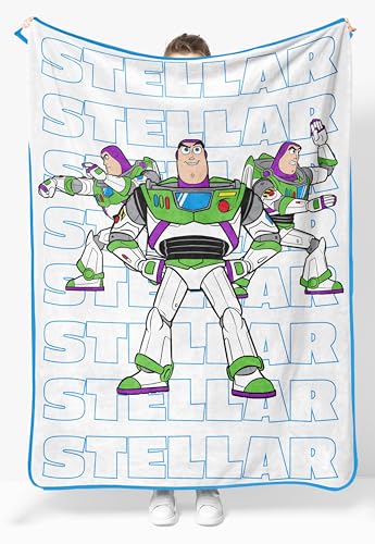Jay Franco Kids Plush Throw Blanket Soft & Cozy Fleece Throw for Bedroom & Couch Dcor Official Licensed Product White - Toy Story 46x60 - Throw Blanket