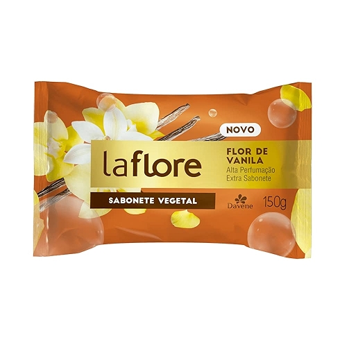 La Flore Davene Sabonete Barra Vegetal Vanila La Flore 150G- Davene