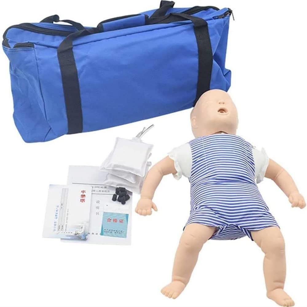 Maniquí de entrenamiento de RCP para práctica de obstrucción de las vías respiratorias, modelo educativo de primeros auxilios para reanimación cardiovascular pulmonar, enseñanza e investigación